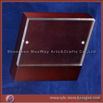 Hign Grade Acrylic Picture Frame with Wooden Base
